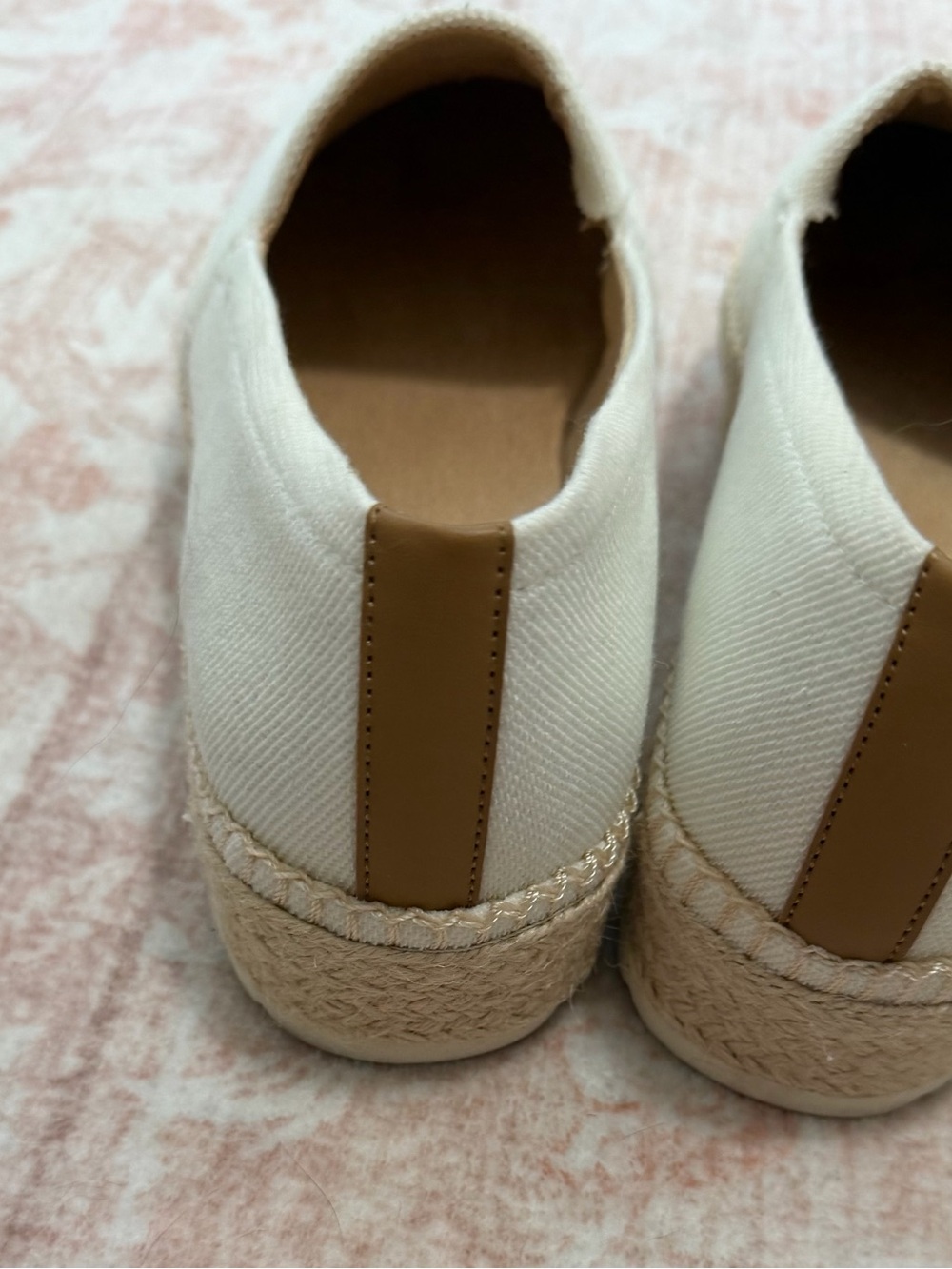 Dr. Scholl’s White Canvas Espadrille Slip-On Flats Women’s 9 Comfort Casual Shoe - Picture 6 of 10